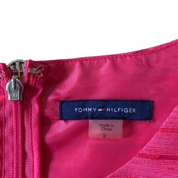 Pink Tommy Hilfiger Sleeveless Dress Size 2 - Picture 6 of 10